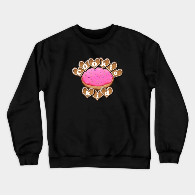 Cookie Kid Crewneck Sweatshirt by Mindseye222